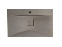 Rechthoekige Wastafel Om Te Plaatsen Van Beton - L80 X B48 Cm - Serov-Shower & Design Sale