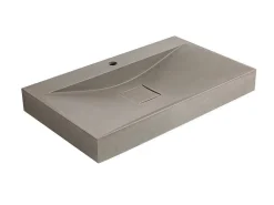 Rechthoekige Wastafel Om Te Plaatsen Van Beton - L80 X B48 Cm - Serov-Shower & Design Sale