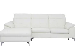 Relax Hoekbank Elektrisch Van Buffelleer Lismore - Wit - Hoek Links-Vente-unique Best
