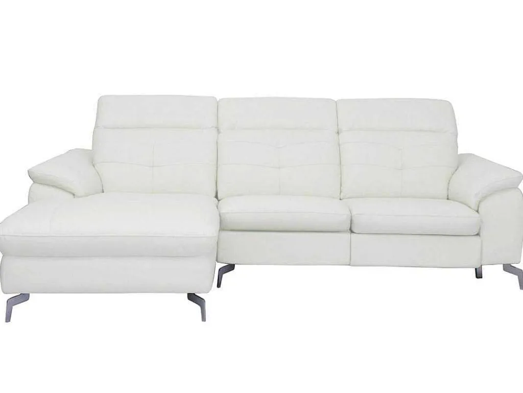 Relax Hoekbank Elektrisch Van Buffelleer Lismore - Wit - Hoek Links-Vente-unique Best
