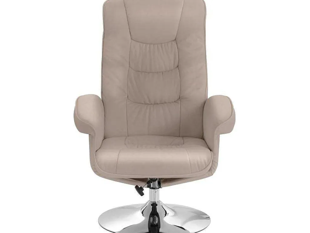 Relaxfauteuil + Kruk Cappucino-Loft24 Hot
