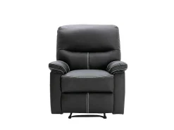 Relaxfauteuil Canby - Kunstleer - Zwart-Vente-unique Clearance