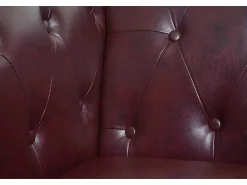Relaxfauteuil Edinburgh Ronde Poten, Ronde Poten, Roodbruin-Vente-unique Sale