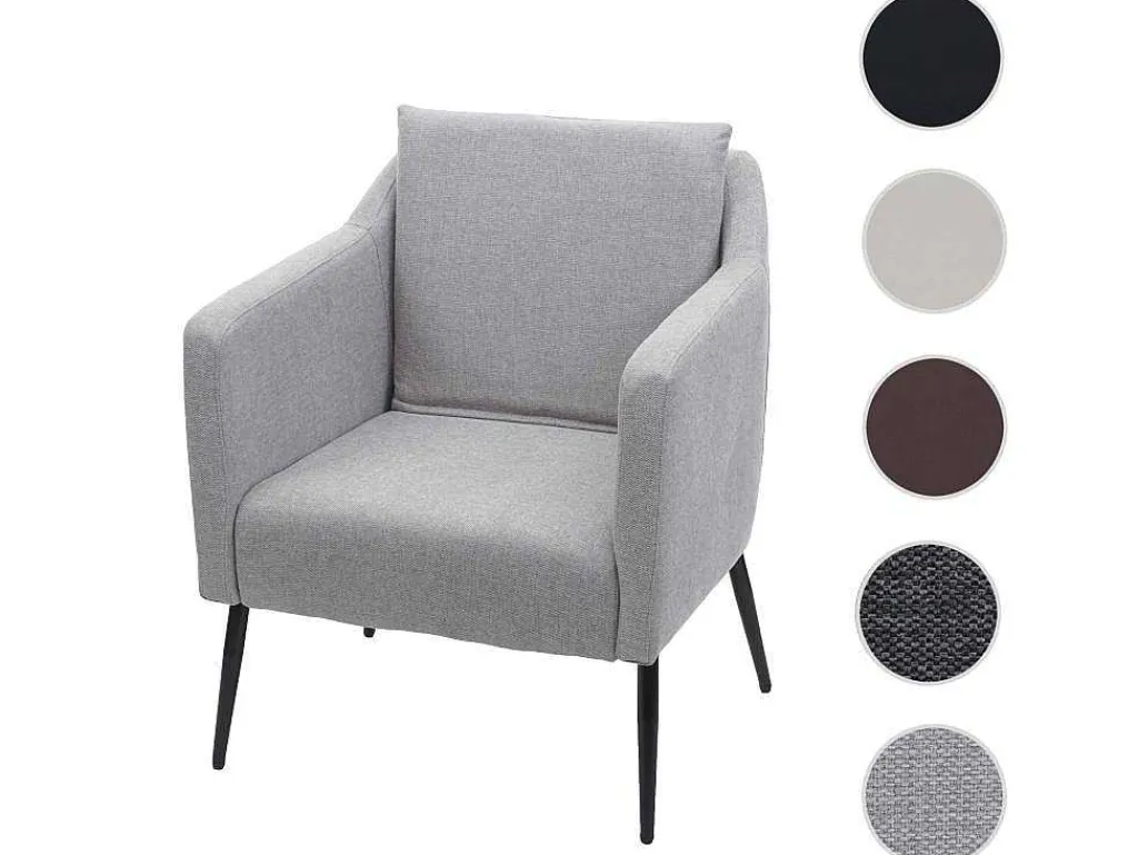 Relaxfauteuil Mcw-H93A, Stof/Textiel Lichtgrijs-Vente-unique Clearance