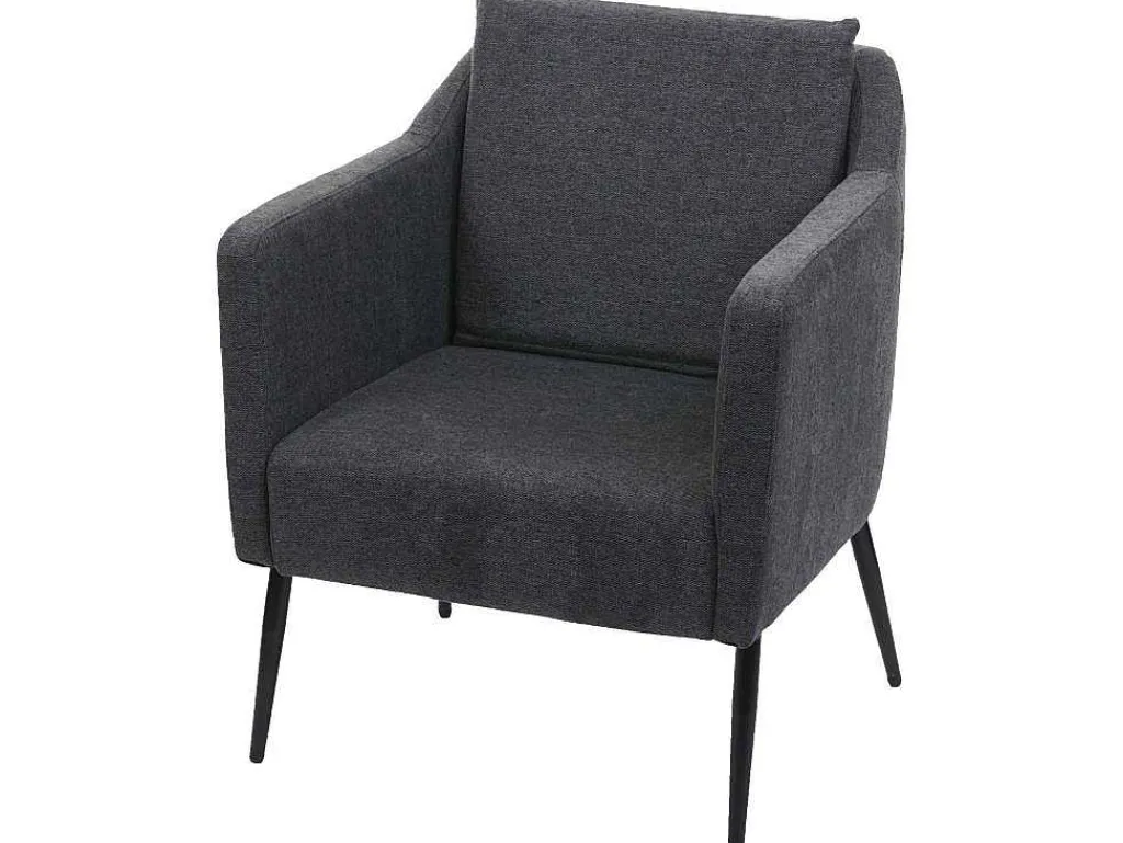 Relaxfauteuil Mcw-H93A, Stof/Textiel Donkergrijs-Vente-unique