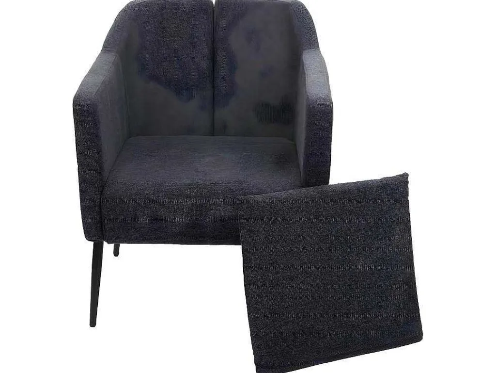 Relaxfauteuil Mcw-H93A, Stof/Textiel Donkergrijs-Vente-unique