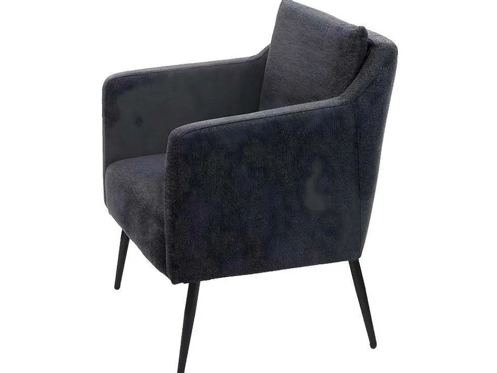 Relaxfauteuil Mcw-H93A, Stof/Textiel Donkergrijs-Vente-unique