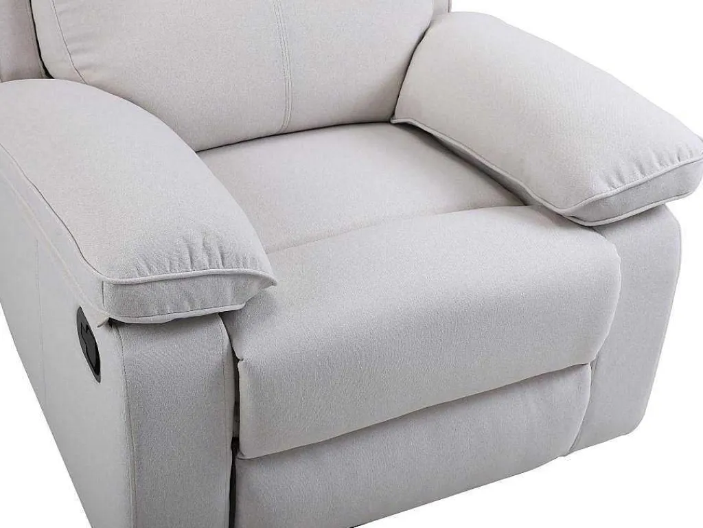 Relaxfauteuil Van Beige Stof Lana-Vente-unique Hot