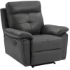 Relaxfauteuil Van Grijs Leer Vineta-Vente-unique Best