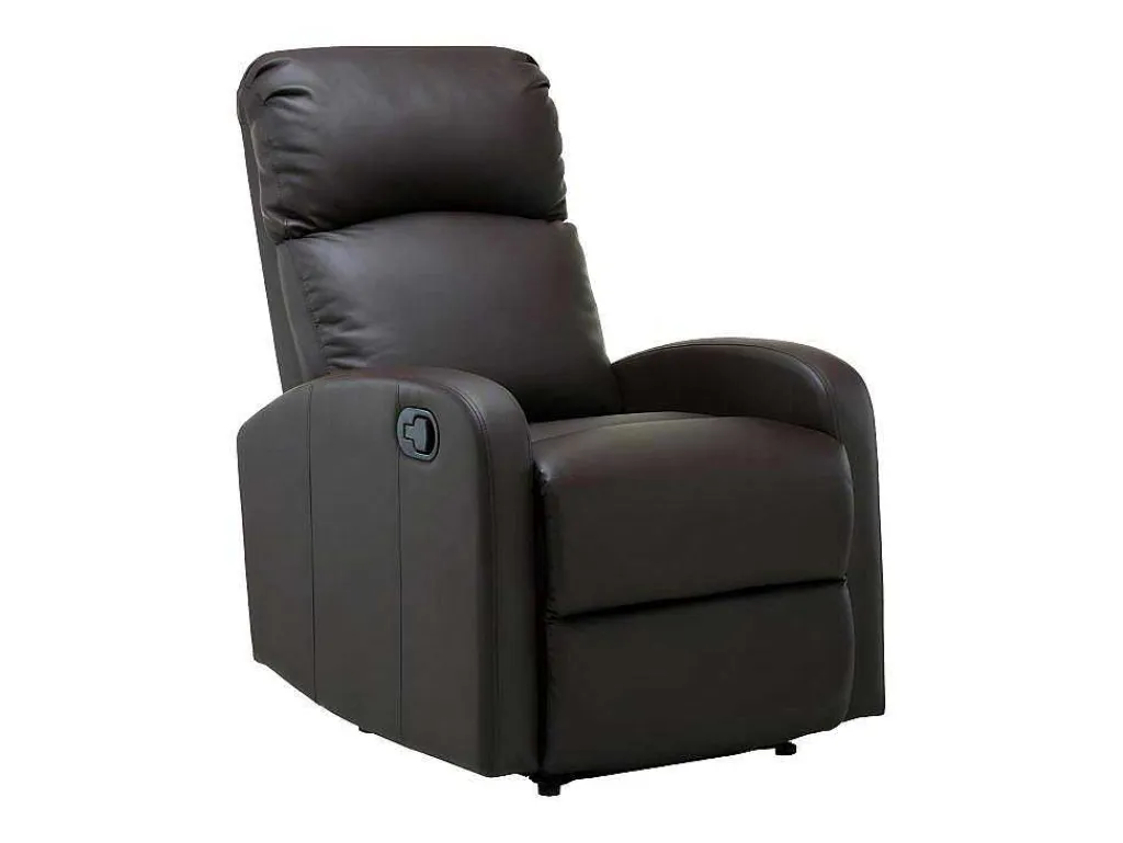 Relaxfauteuil Van Kunstleer Isao - Bruin-Vente-unique