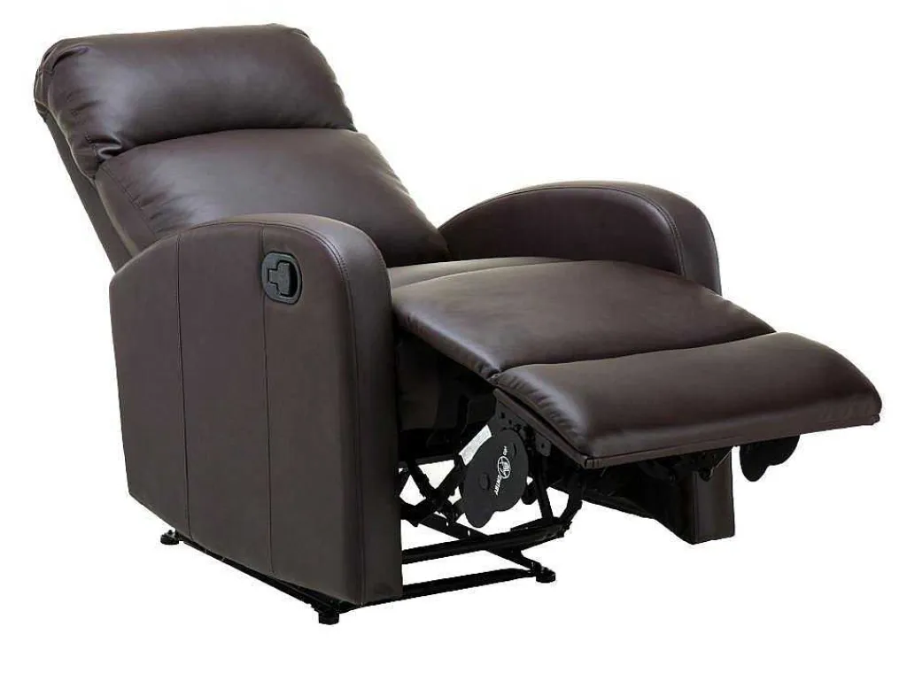 Relaxfauteuil Van Kunstleer Isao - Bruin-Vente-unique