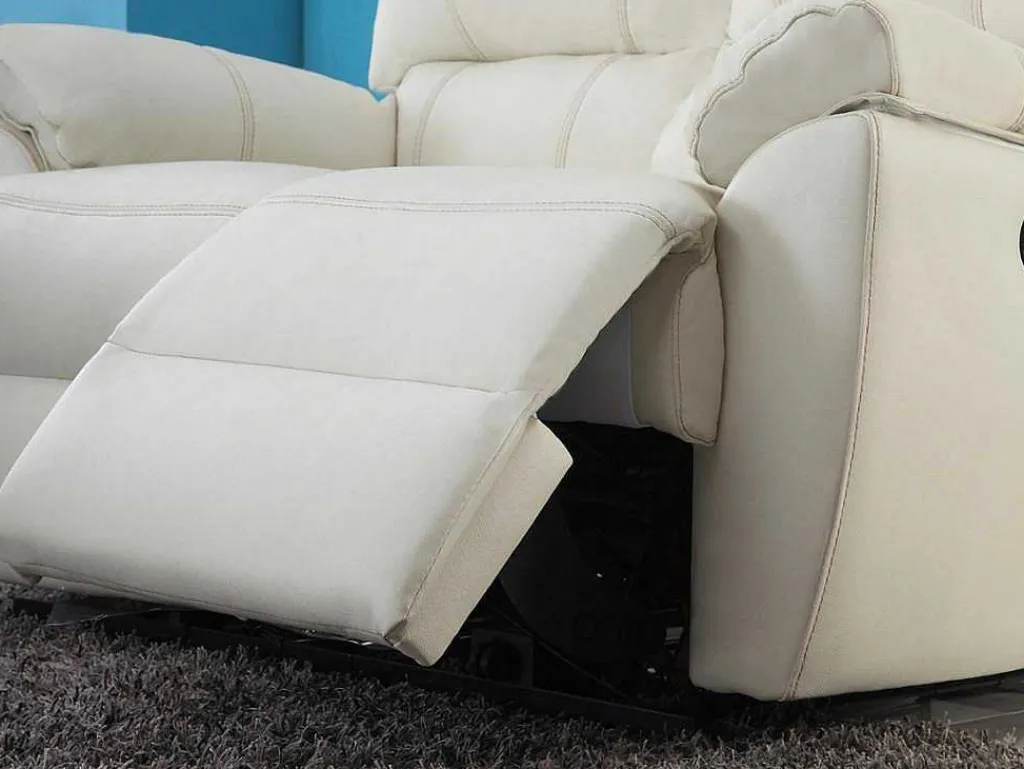 Relaxfauteuil Van Leer Marcis - Ivoor - Elektrisch-Vente-unique Best