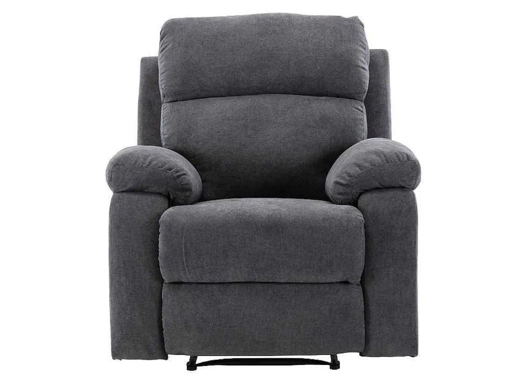 Relaxfauteuil Van Stof Tolzano - Antraciet-Vente-unique Hot