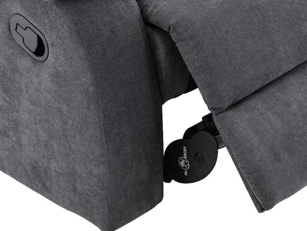 Relaxfauteuil Van Stof Tolzano - Antraciet-Vente-unique Hot