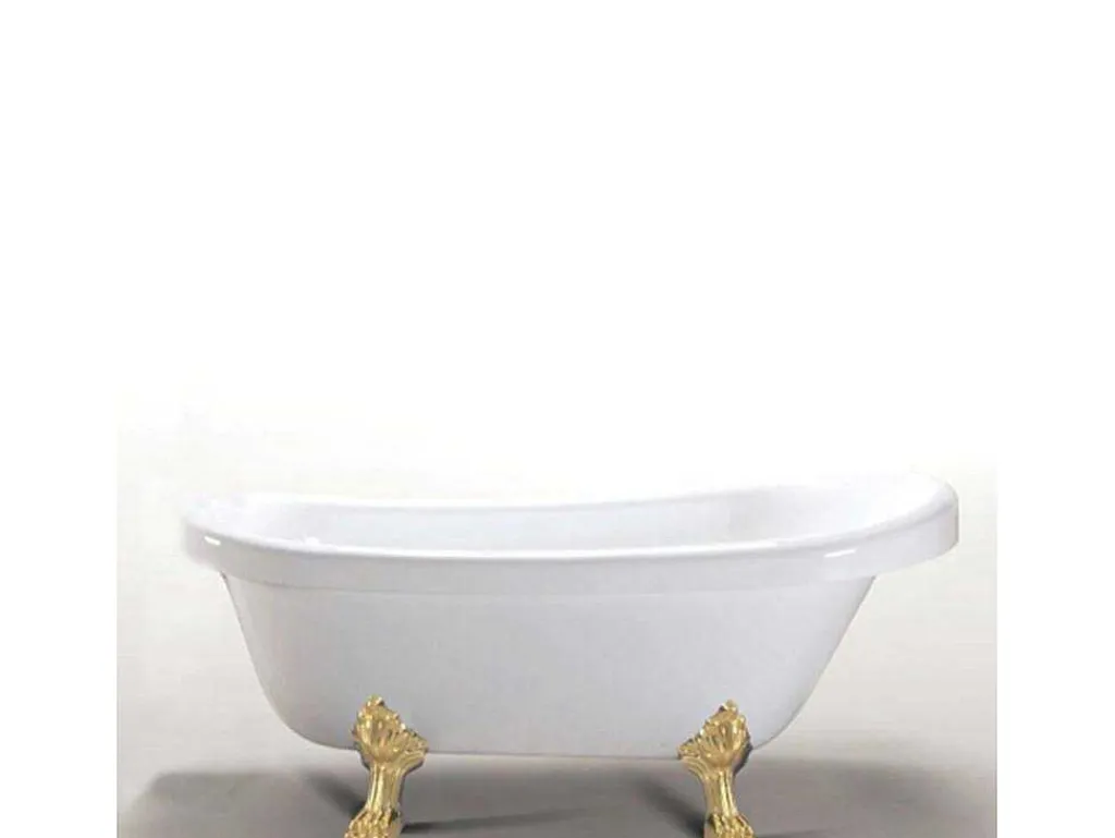 Retro Vrijstaand Bad 170 X 80 Cm Met Gouden Pootjes + Mengkraan Marigold-ELITESHOPPING