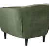 Rita Fauteuil Bosgroen, Rubberhout Zwart.-Vente-unique Discount
