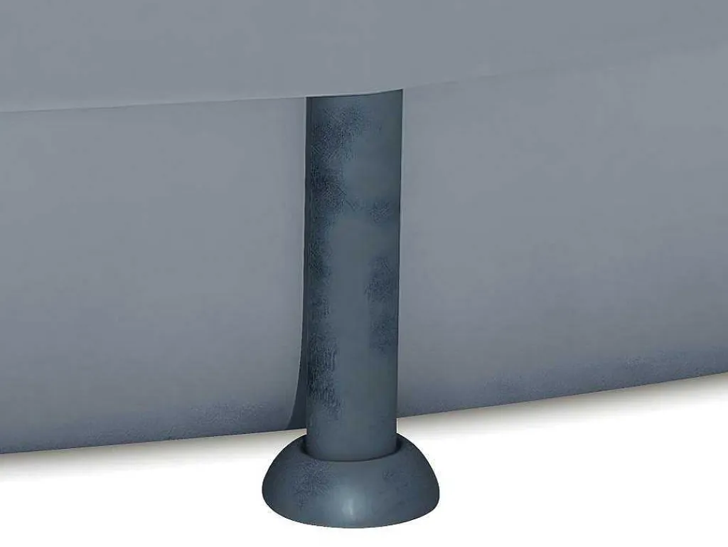 Rond Grijs Buizenzwembad Met Filterpomp Met Patroon - D427 X H107 Cm - Nisoka-Vente-unique Hot