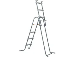 Rond Grijs Buizenzwembad Met Filterpomp Met Patroon - D427 X H107 Cm - Nisoka-Vente-unique Hot