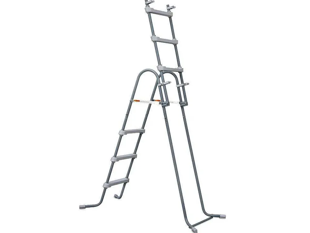 Rond Grijs Buizenzwembad Met Filterpomp Met Patroon - D427 X H107 Cm - Nisoka-Vente-unique Hot