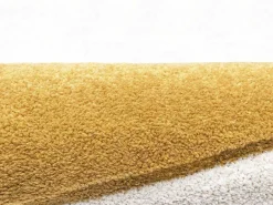 Rond Tapijt Zon Met Relief - D200 Cm - Mosterdgeel En Wit - Luminio-OZAIA Sale