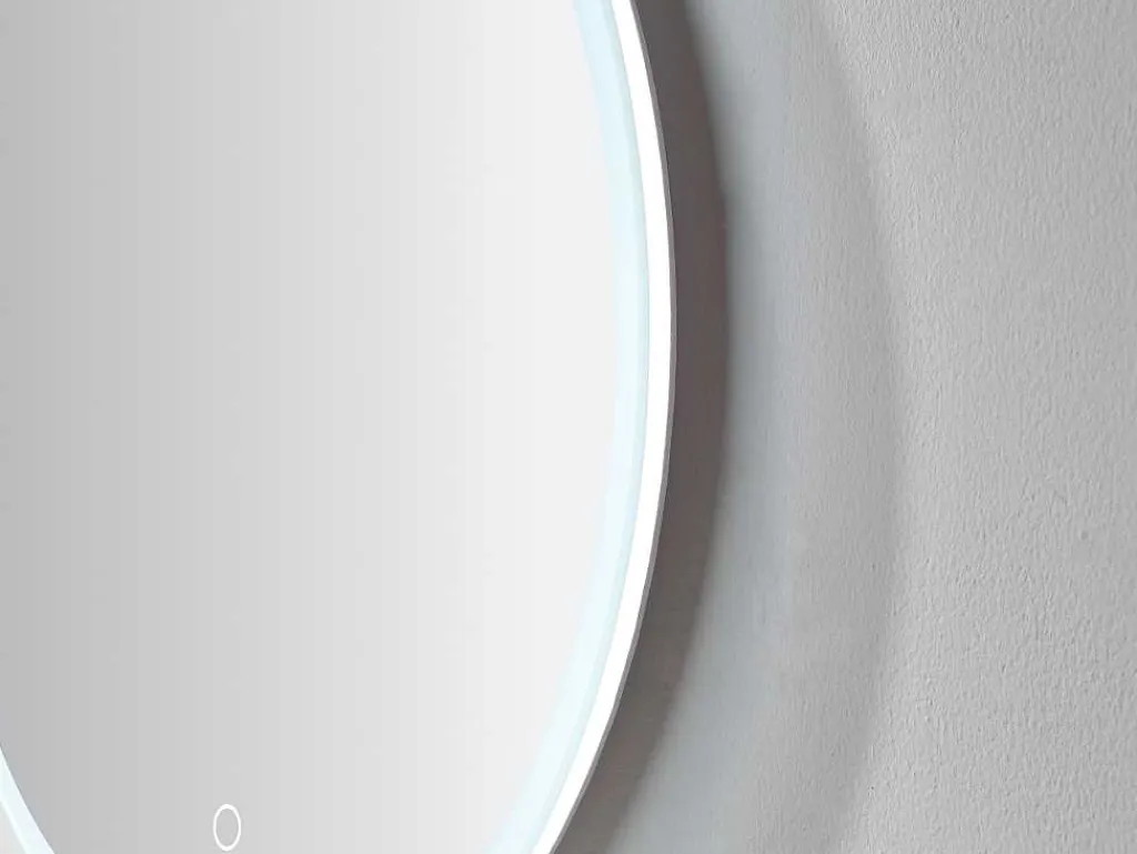 Ronde Badkamerspiegel Met Led-Verlichting Daniela - L60 X H 60 Cm-OZAIA Best