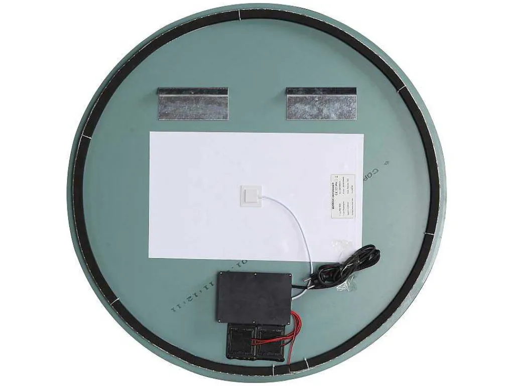 Ronde Badkamerspiegel Zonder Kader Anticondens Met Ledverlichting Diameter 90 Cm Romula-OZAIA Outlet