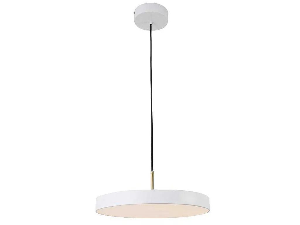 Ronde Design-Hanglamp Met Ledverlichting Van Metaal - D45 Cm - Wit - Vaughan-OZAIA Best