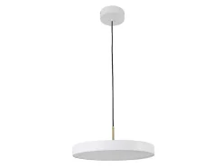 Ronde Design-Hanglamp Met Ledverlichting Van Metaal - D45 Cm - Wit - Vaughan-OZAIA Best