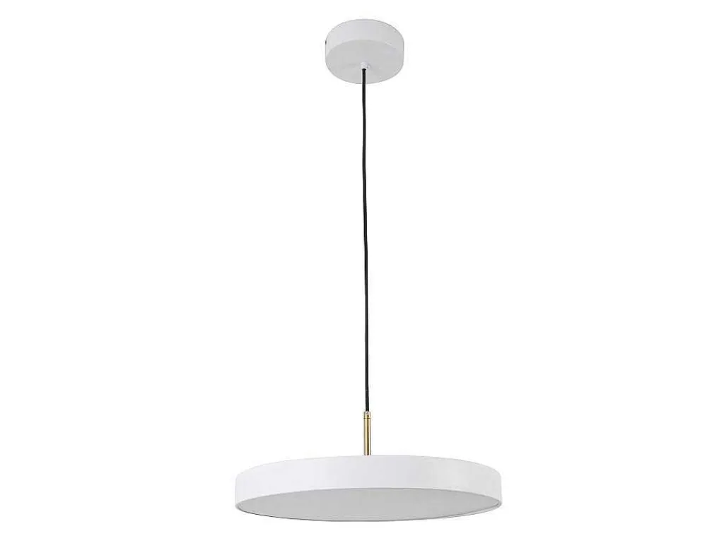 Ronde Design-Hanglamp Met Ledverlichting Van Metaal - D45 Cm - Wit - Vaughan-OZAIA Best
