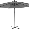 Ronde Hangparasol - Grijs - Staal - Ledverlichting - Diameter: 2,93 M - Pocota-MYLIA Discount