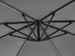 Ronde Hangparasol - Grijs - Staal - Ledverlichting - Diameter: 2,93 M - Pocota-MYLIA Discount
