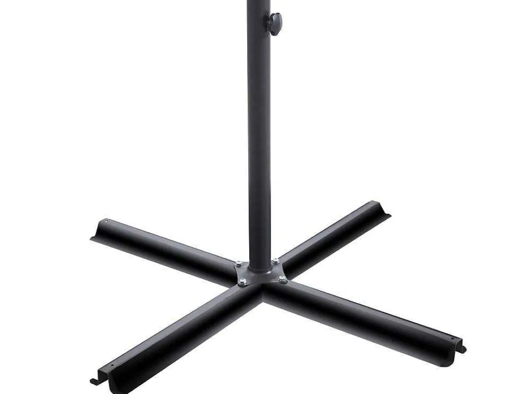 Ronde Hangparasol - Grijs - Staal - Ledverlichting - Diameter: 2,93 M - Pocota-MYLIA Discount
