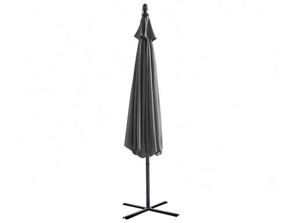 Ronde Hangparasol - Grijs - Staal - Ledverlichting - Diameter: 2,93 M - Pocota-MYLIA Discount