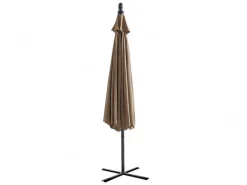 Ronde Hangparasol - Taupe - Staal - Ledverlichting - Diameter: 2,93 M - Pocota-MYLIA Sale