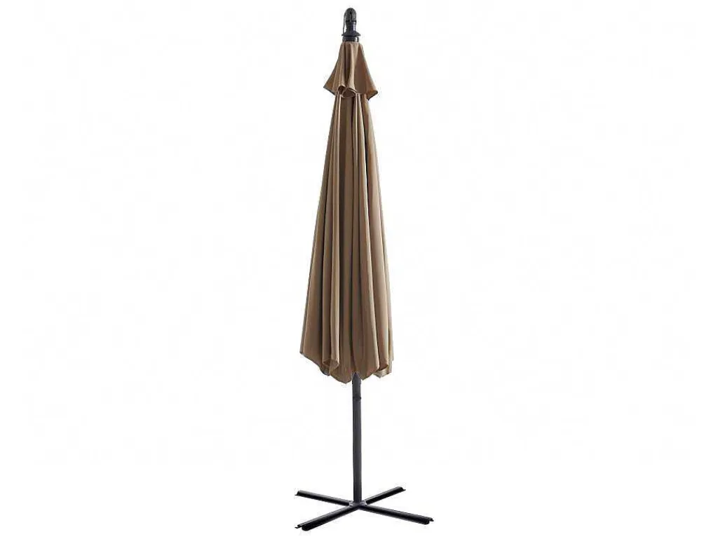 Ronde Hangparasol - Taupe - Staal - Ledverlichting - Diameter: 2,93 M - Pocota-MYLIA Sale