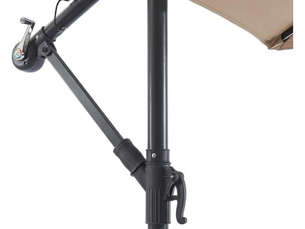 Ronde Hangparasol - Taupe - Staal - Ledverlichting - Diameter: 2,93 M - Pocota-MYLIA Sale