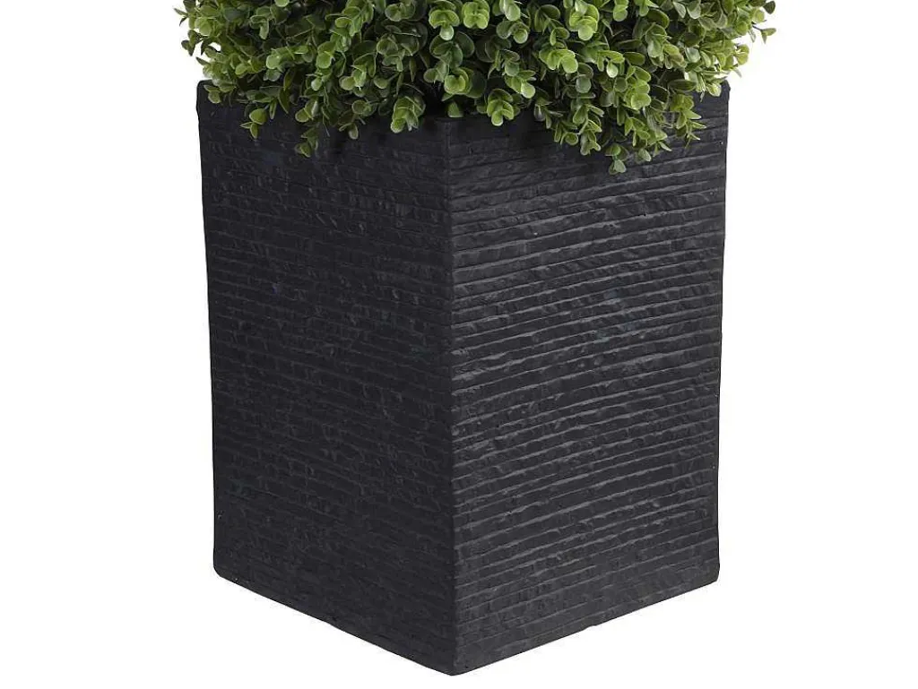 Ronde Kunstbuxus Met Pot - H66 X D40 Cm - Groen - Diava-OZAIA Discount