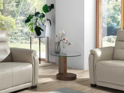 Ronde Notenhouten Hoektafel 2036-Angel Cerda Best