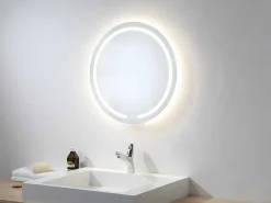 Ronde Spiegel Met Led-Verlichting Nerea - L60 X H60 Cm-OZAIA Sale