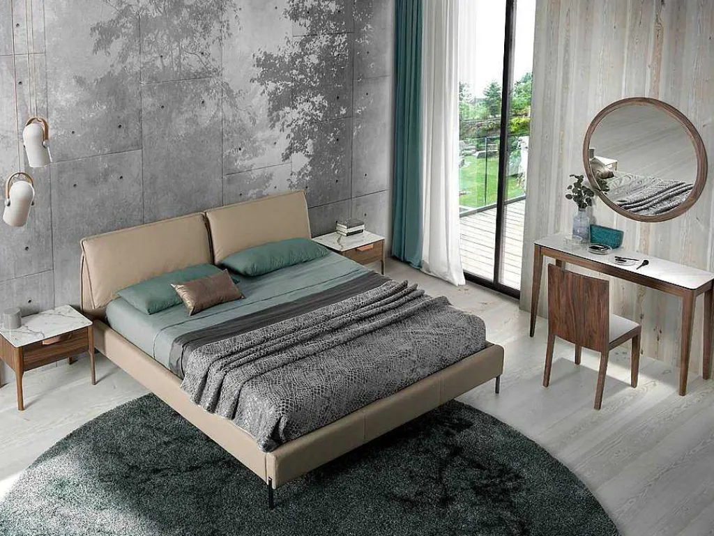 Ronde Spiegel Walnoot 3084-Angel Cerda Outlet