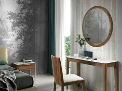 Ronde Spiegel Walnoot 3084-Angel Cerda Outlet