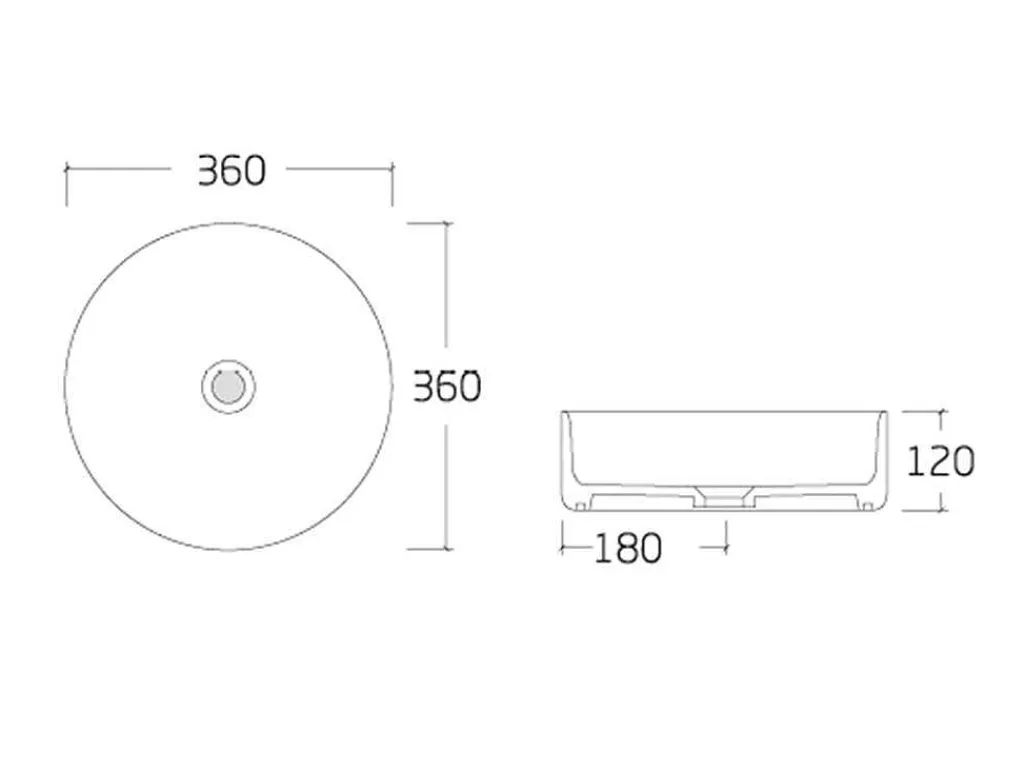 Ronde Wastafel Kanelle - Kopereffect-Shower & Design Online