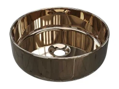 Ronde Wastafel Kanelle - Kopereffect-Shower & Design Online