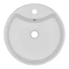 Ronde Wastafel Om Neer Te Zetten Van Wit Keramiek - 40 Cm - Darini-Shower & Design