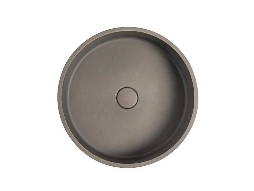 Ronde Wastafel Om Te Plaatsen Van Beton - 39 Cm - Dukat-Shower & Design Clearance