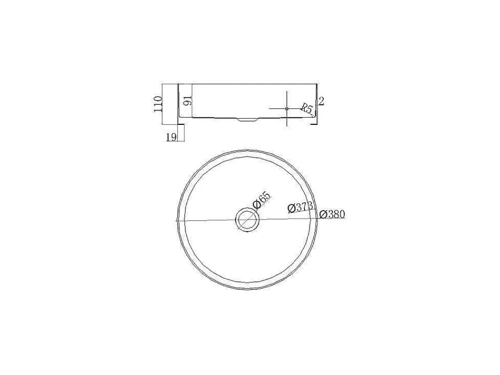 Ronde Wastafel Om Te Plaatsen - Geborsteld Koper - 38 Cm - Dechatel-Shower & Design Sale