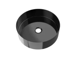 Ronde Wastafel Om Te Plaatsen - Geborsteld Metaal - 38 Cm - Dechatel-Shower & Design Discount