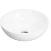 Ronde Wastafel Van Solid Surface - 40 Cm - Wit - Imja-Shower & Design Online