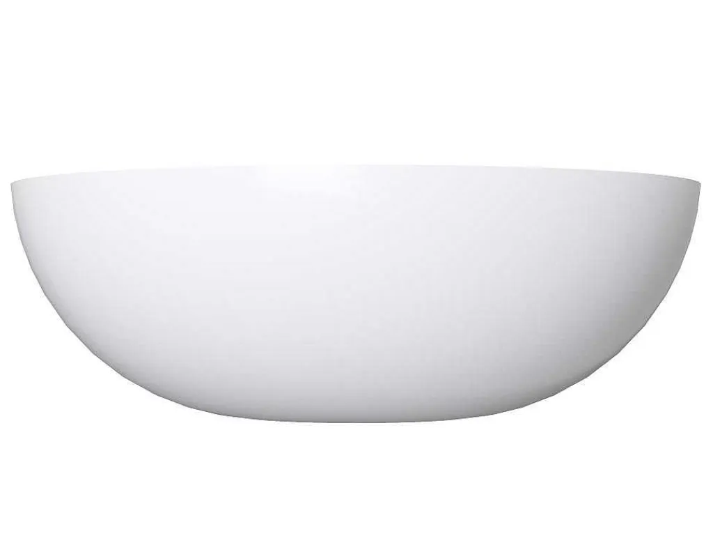 Ronde Wastafel Van Solid Surface - 40 Cm - Wit - Imja-Shower & Design Online