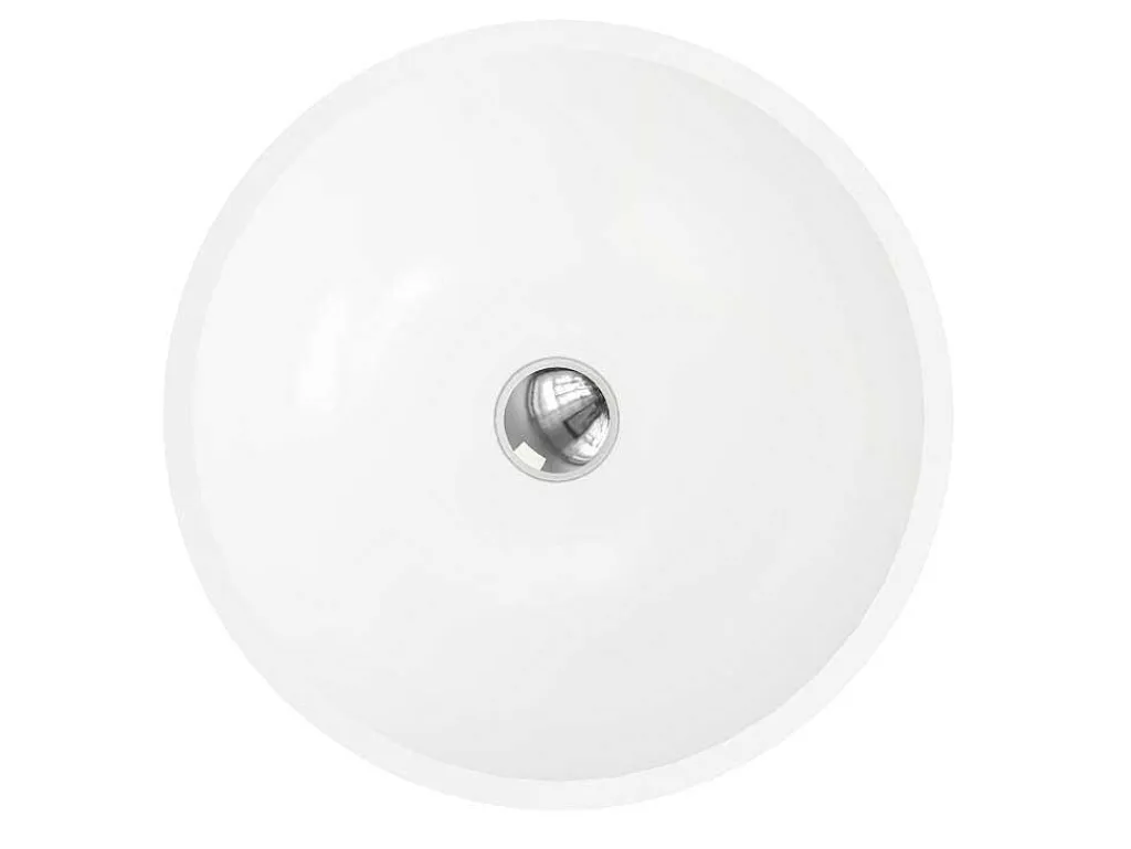 Ronde Wastafel Van Solid Surface - 40 Cm - Wit - Imja-Shower & Design Online
